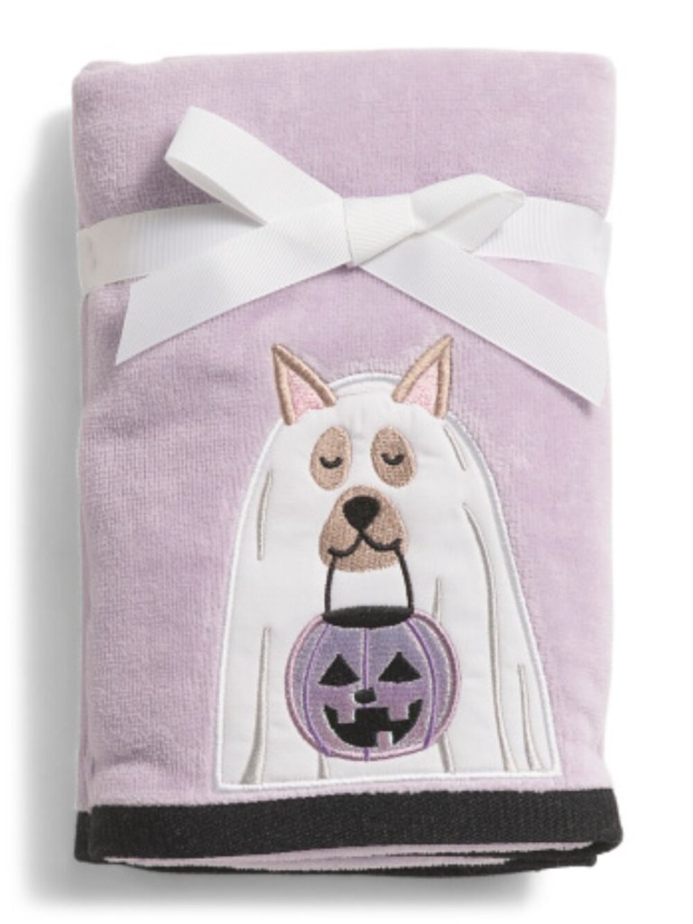 NWT KASSATEX Set Of 2 Ghost Pup Hand Towels